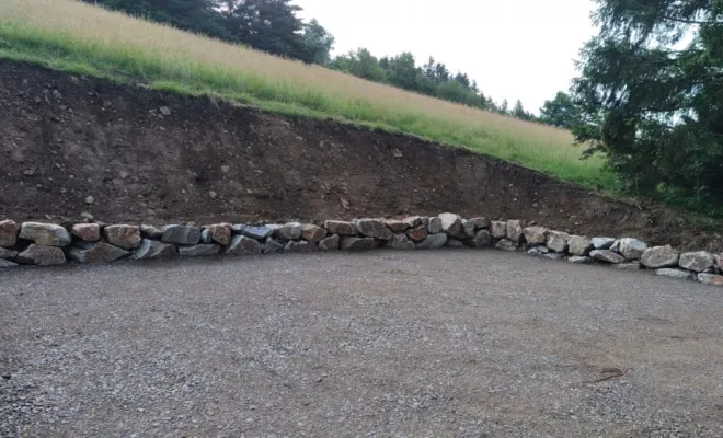 Aménagement d'un parking à Graix, Saint-Chamond, SLT TP